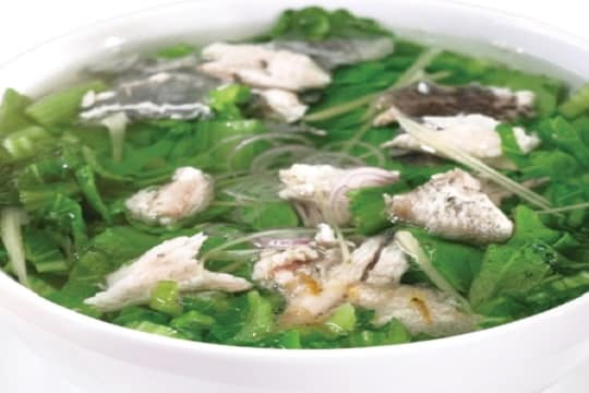 Canh cá rô nấu cải bẹ xanh