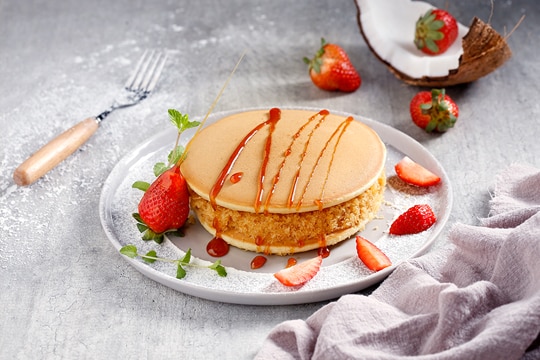 Pancake nhân dừa