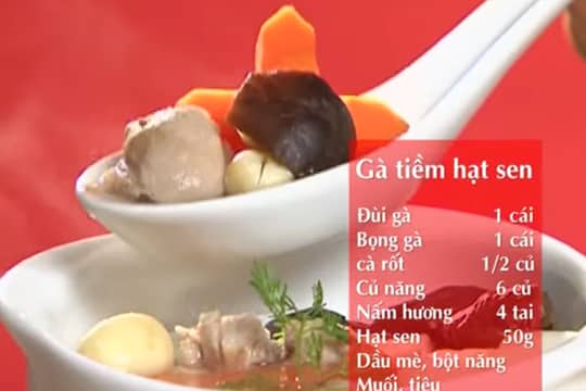 Gà tiềm hạt sen