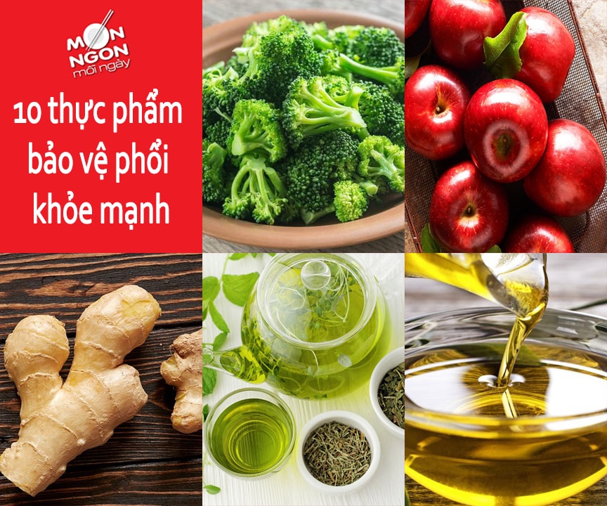 Top 10 thực phẩm bảo vệ phổi khỏe mạnh