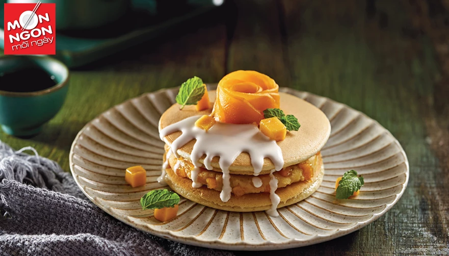 Pancake đậu xanh cốt dừa