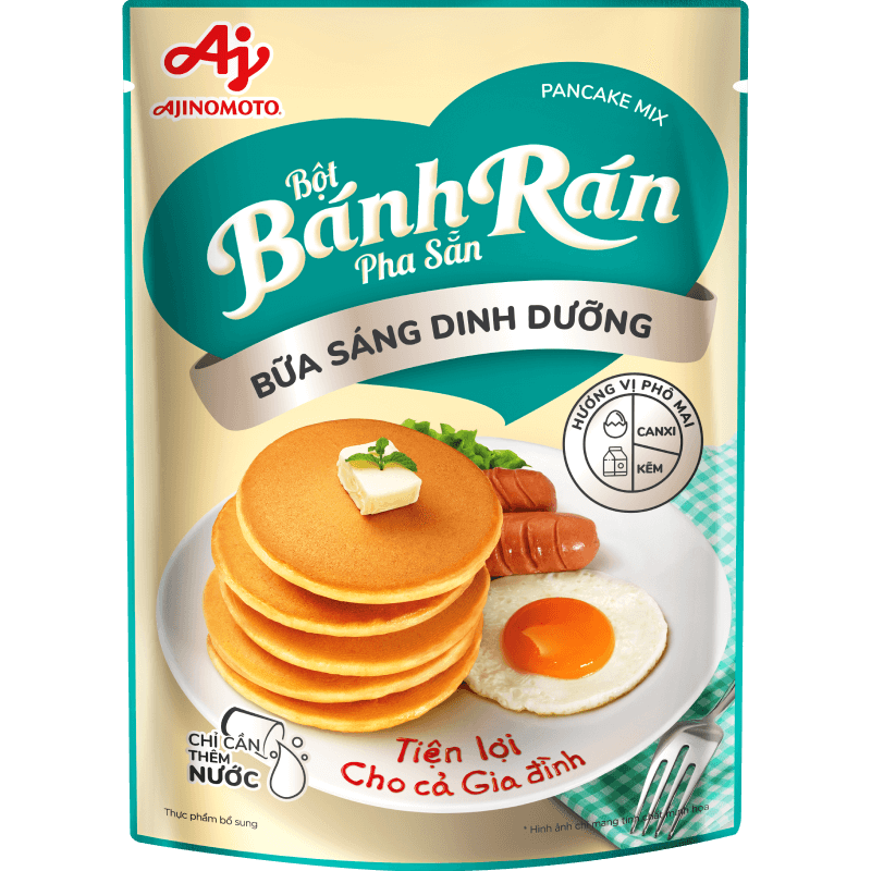 Bột bánh rán pha sẵn bữa sáng dinh dưỡng