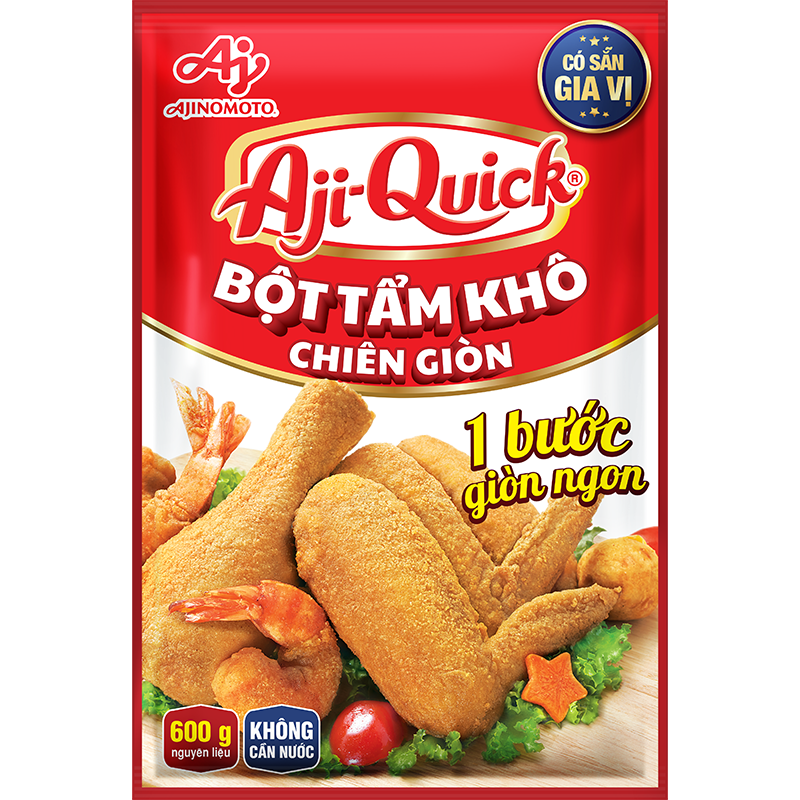 Gia vị nêm sẵn Aji-Quick® Bột tẩm khô chiên giòn